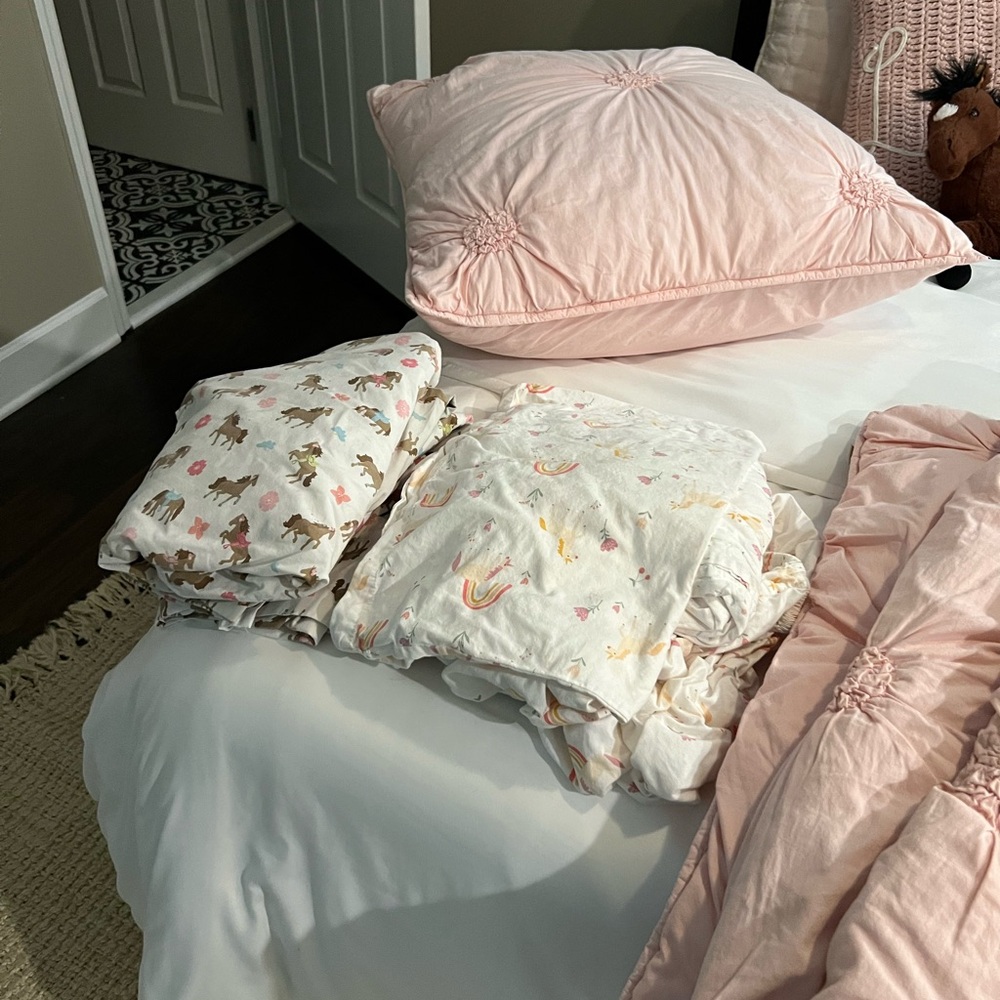 Pottery Barn twin set EUC